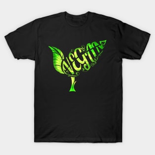 Vegetarians Love This Green Plant With The Word Vegan T-Shirt